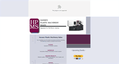 Desktop Screenshot of hansenplasticmachinerysales.com